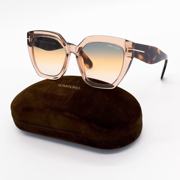 NEW TOM FORD PHOEBE TF939 45B WOMEN SQUARE SUNGLASSES FT0939/S 45B - Picture 2 of 10